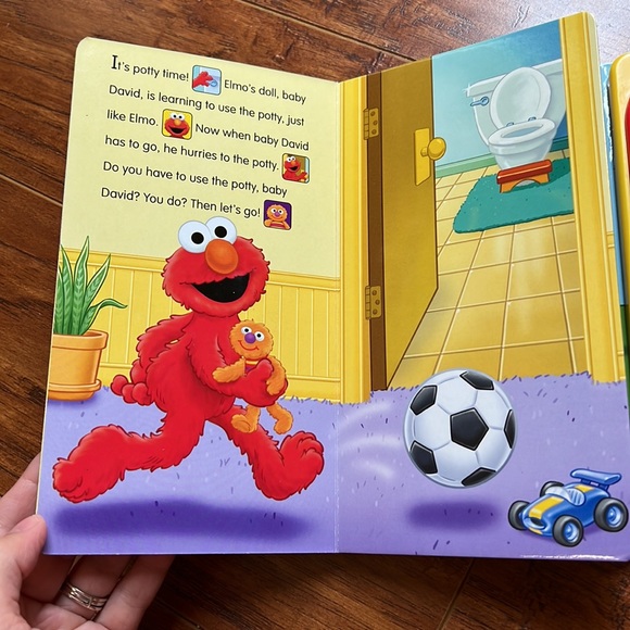 123 Sesame Street Potty Time with Elmo Potty Training Sound Book - Picture 2 of 4